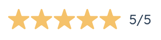 5 of 5 star review